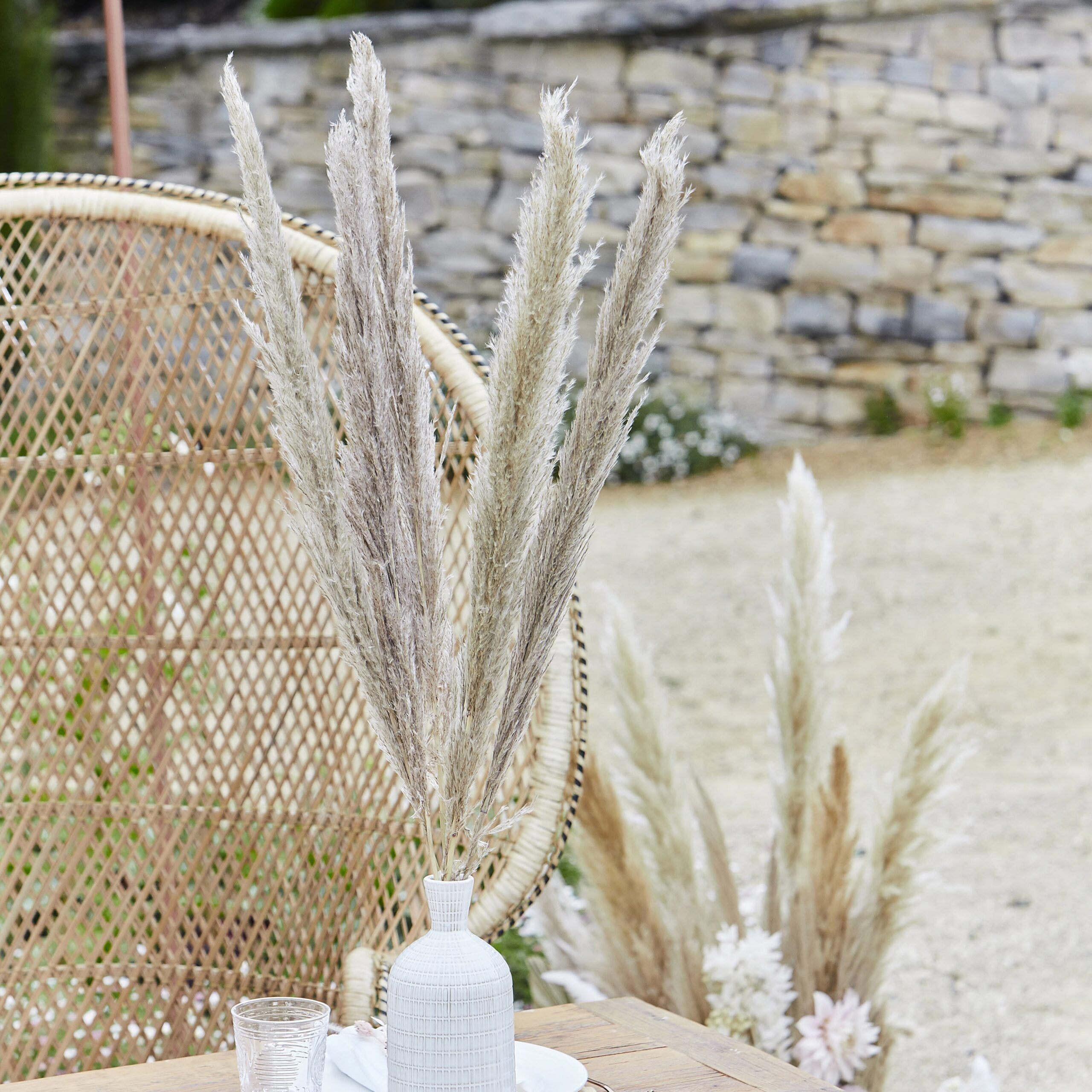 Φυσικό αποξηραμένο Pampas Grass Decorations 90cm