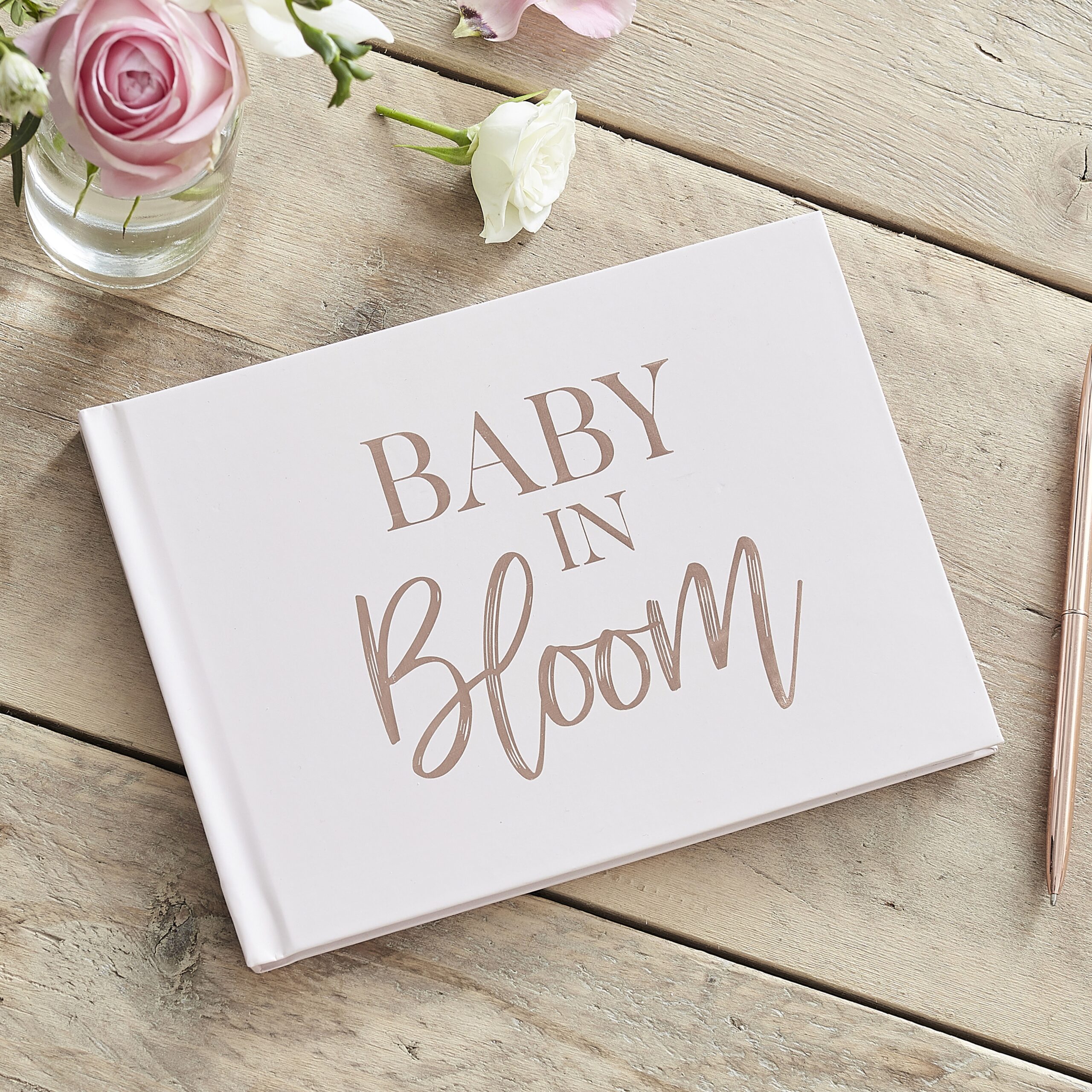 Blush Baby Shower βιβλίο επισκεπτών.